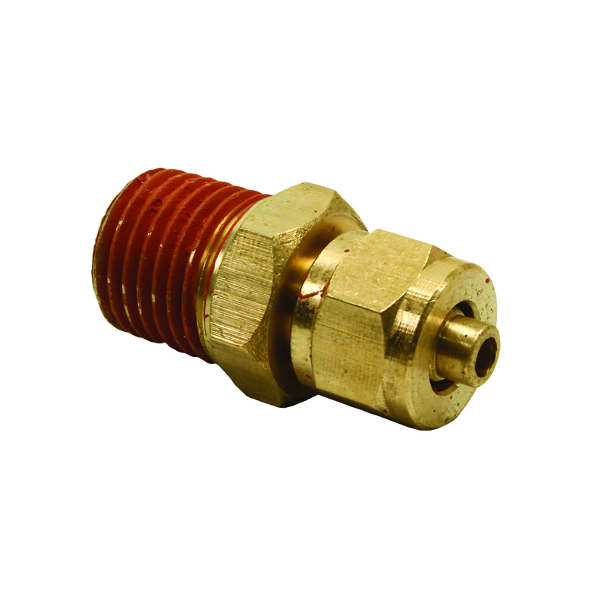 Viair Compression Fitting - 1/2in. NPT(M), For 3/8in. I.D. Air Line, Brass, Model# 92836